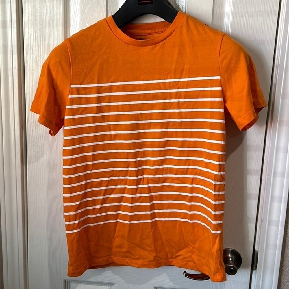 Epic Threads T-Shirt Boys White and Orange Size Extra Large Bright color